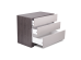 Τουαλέτα 3 συρτάρια CHANCE 90x52x75 DIOMMI 45-718